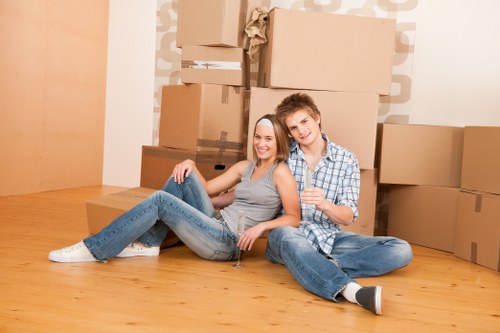Customer booking a man with a van service online