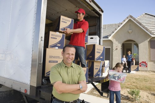 Moving truck service for Hackney home removals on a local street