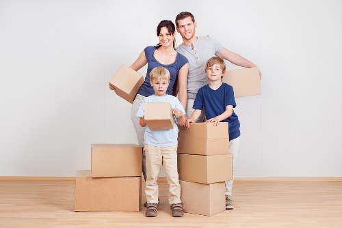 Commercial moving team planning a business relocation in Hackney