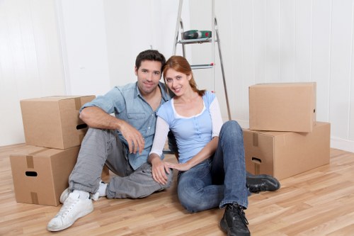 Loading furniture for a Hackney home or flat move