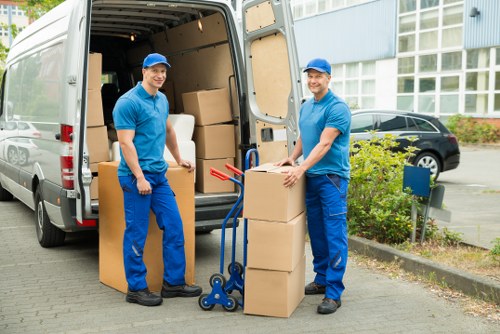 Commercial and residential removals team preparing for a Hackney relocation