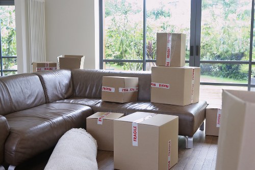 Careful loading of household items for a Hackney relocation