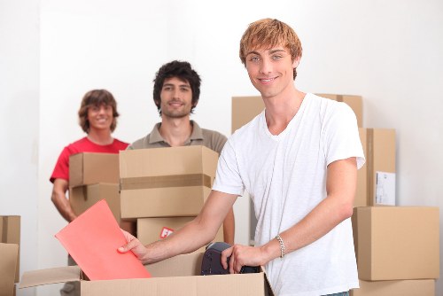 Waste collection and disposal compliance for moving service